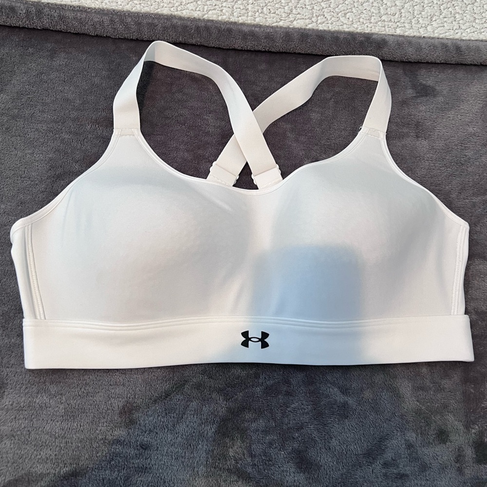 Under Armour Women's Crossback White Sports Bra